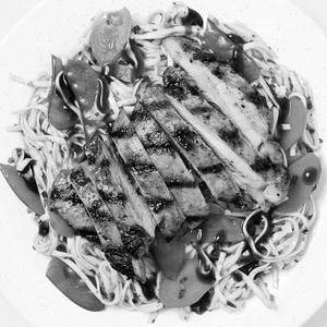 Grilled noodles