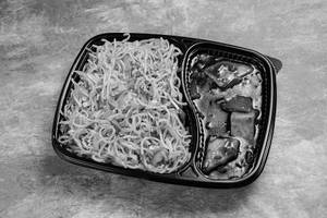 Veg Hakka Noodles + Paneer Chilli Gravy