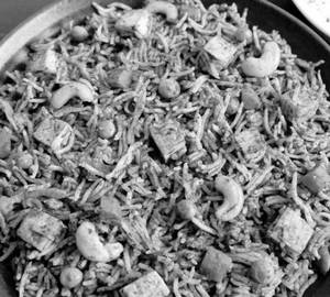 Pudina Rice  (Mint Rice) (Serves One)
