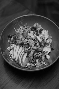Apple, Walnut, Lettuce