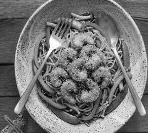 Noodles Prawns