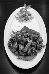 Mushroom Dry Chilli