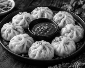 Veg. steam momos