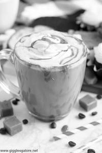 Caramel hot coffee