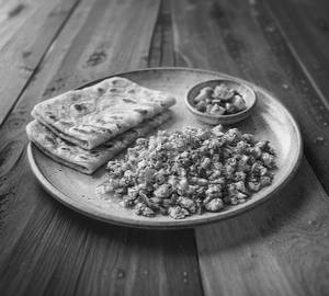 2 Plain Paratha With Egg Bhurji