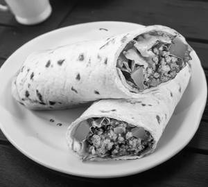 Mexican Wrap With French Fries