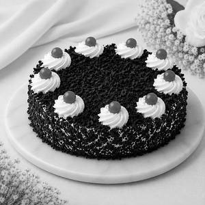 Eggless Black Forest Cherry Delight Cake