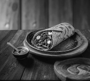 Mushroom Chilli Kathi Roll