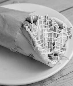 Chicken cheese shawarma