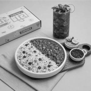 Chole Rice Bowl with Classic Mint Lemonade