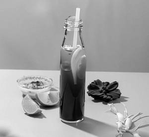 Nam Un Chan Ma Nao [ Butterfly Pea With Lemon Drink]