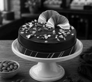 Eggless Almond Chocolate Truffle Cake (1/2 Kg)