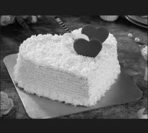 White forest heart shapeCake