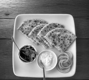 Onion cheese paratha