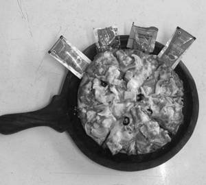 Paneer delight pizza