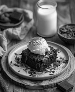 Brownie With Ice Cream