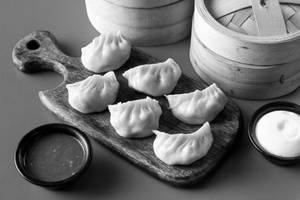Corn Cheese Steamed Momos
