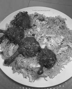 Chicken fried rice with chicken lollipop [4 pieces]