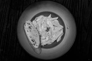 Arrabiata Alfredo Mushroom Pasta