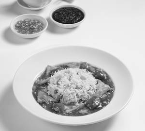 Mixed Vegetable Fried Rice Served With Bean Curd