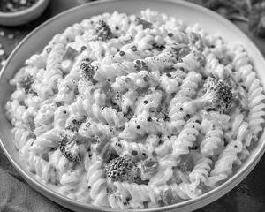 Fusilli White Sauce Pasta