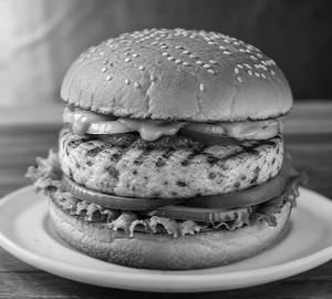 Grilled Paneer Tikki Burger