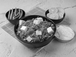 Jain Paneer Tawa Pulao