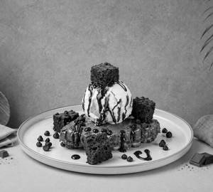 Choco Brownie Waffle Sundae
