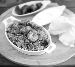 Special prawns biryani