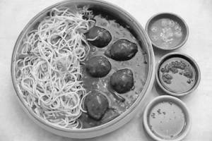 Chicken Manchurian + Hakka Noodles/ Fried Rice