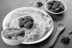 Mutton Chukka Mixed With 2 Parotta [2 Pcs]