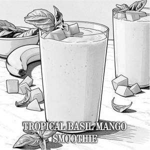 Tropical Basil Mango Smoothie