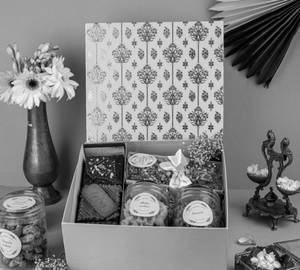 Diwali Indulgence Gift Hamper Box Chocolate Cakes And Cookies