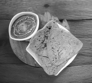 Yellow Dal Tadka - 3 Tawa Paratha