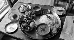 Kolkata Style Mutton Kasha Thali