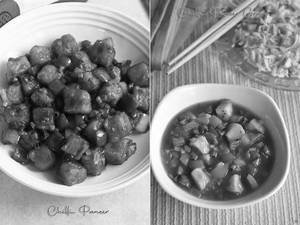 Paneer Chilli Dry + Gobi Chilli Dry

