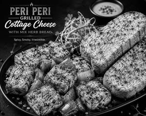 Peri Peri Grilled Cottage Cheese With Mix Herb Bread