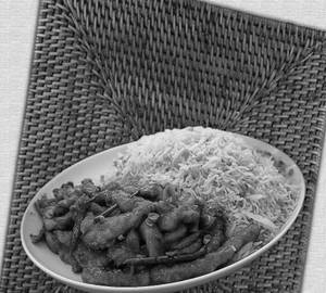 Chicken Fried Rice With Chicken Dry Fry