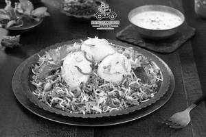 Egg Biryani With Raita