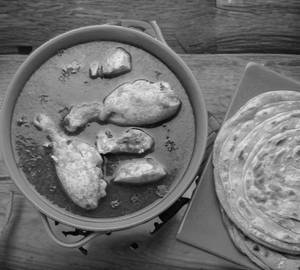 Laccha paratha [2] with chilli chicken