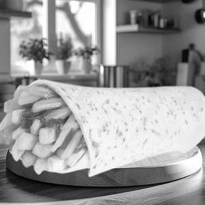 Egg-n-fries Loaded Wrap