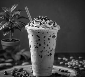 Cold Coffee With Ice-Cream And Choco Chips