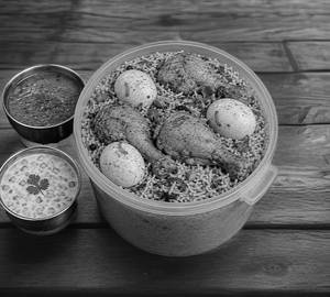BUCKET Chicken Dum Biryani (1700 G, 3 Big Chicken & 3 Eggs) - 3 To 4 Persons