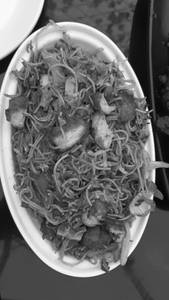 Squid fried noodles