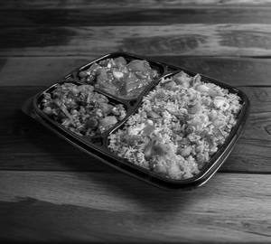 Chicken rice with chilli chicken [3 pieces]