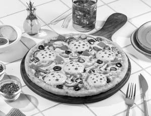 All Veggies Madness FOUR CHEESE PIZZA [BIG 10"]