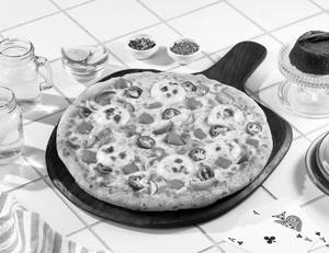 Zesty Veggie Delight FOUR CHEESE PIZZA [Regular...