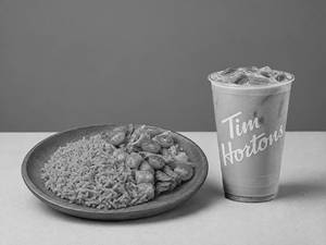 Protein Cold Coffee & Chicken Rice Bowl