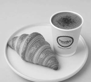 Hot Chocolate With Butter Croissant