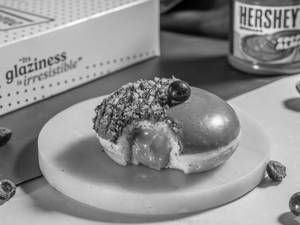 Dark Choco Exotica Doughnut Made with Hersheys